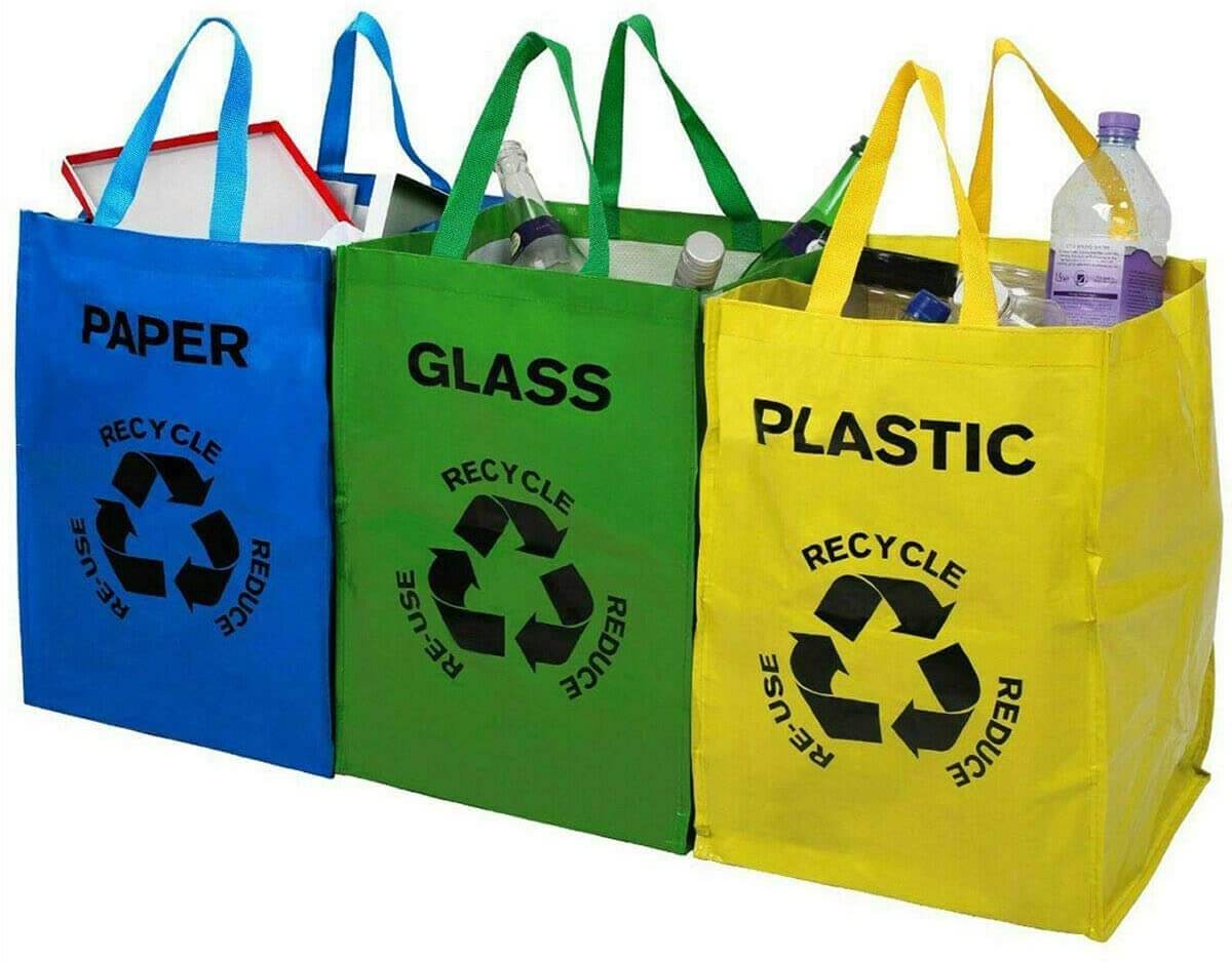 Large Heavy Duty Plastic Bags Recycling Bags For Paper DIVCHI