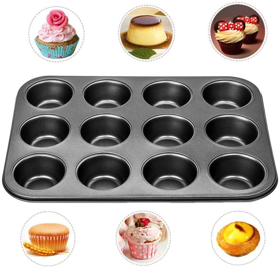 Dishwasher Safe Baking Tray | Non Stick Muffin Tray | Muffin Tray 12