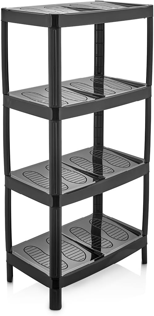 DIVCHI Shoe Rack 3 AND 4  Tier Shoe Slots Rack Space Saving Shoe Storage Organiser Narrow Freestanding Shoes Racks Footwear Organizer