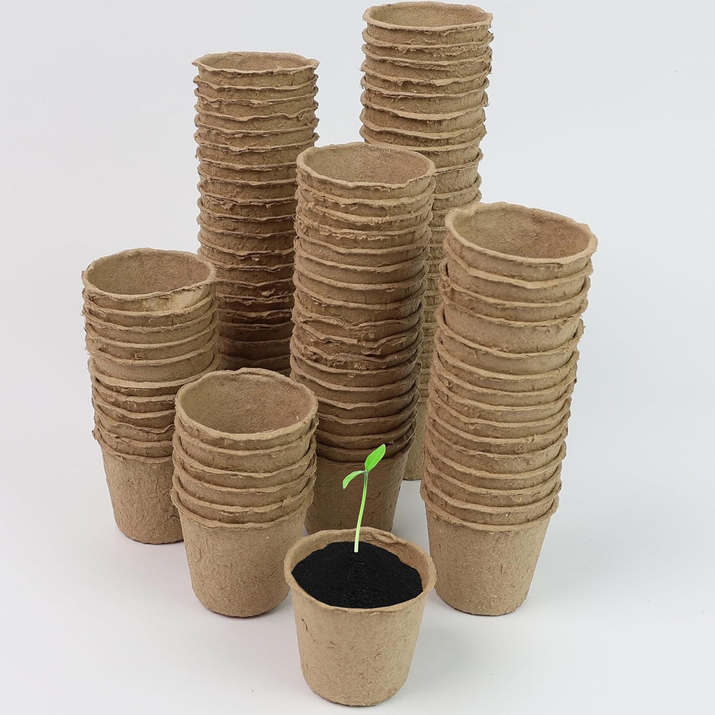 DIVCHI Plant Pots 96 Pcs 6 Cm Paper Cups Biodegradable Seed Pots Round Seedling Pots For Growing Vegetables, Fruit, Herb, Flower