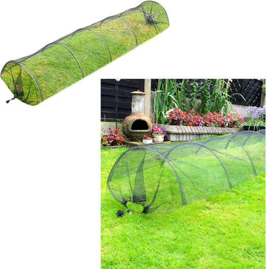 DIVCHI Net Grow Tunnel Plant Cover Black - Lasting Protection Against Birds, Deer and Other Pests