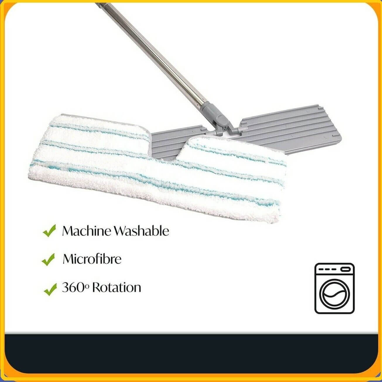 Microfibre Floor Mop | Mop Reusable Pad | Double Sided Microfiber Mop