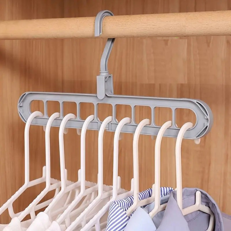 Pack of 2 Space Saving Hangers Perfect Closet Organizer Plastic Heavy Duty