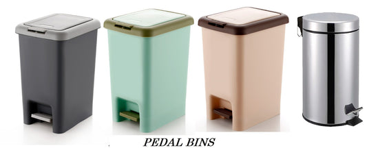 Kitchen Trash Can with Pedal - Wastebasket for Home, Office, Bathroom and Bedroom - Garbage Bin with Lid and Liner