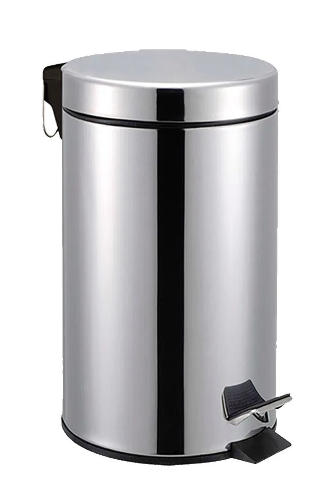 Kitchen Trash Can with Pedal - Wastebasket for Home, Office, Bathroom and Bedroom - Garbage Bin with Lid and Liner