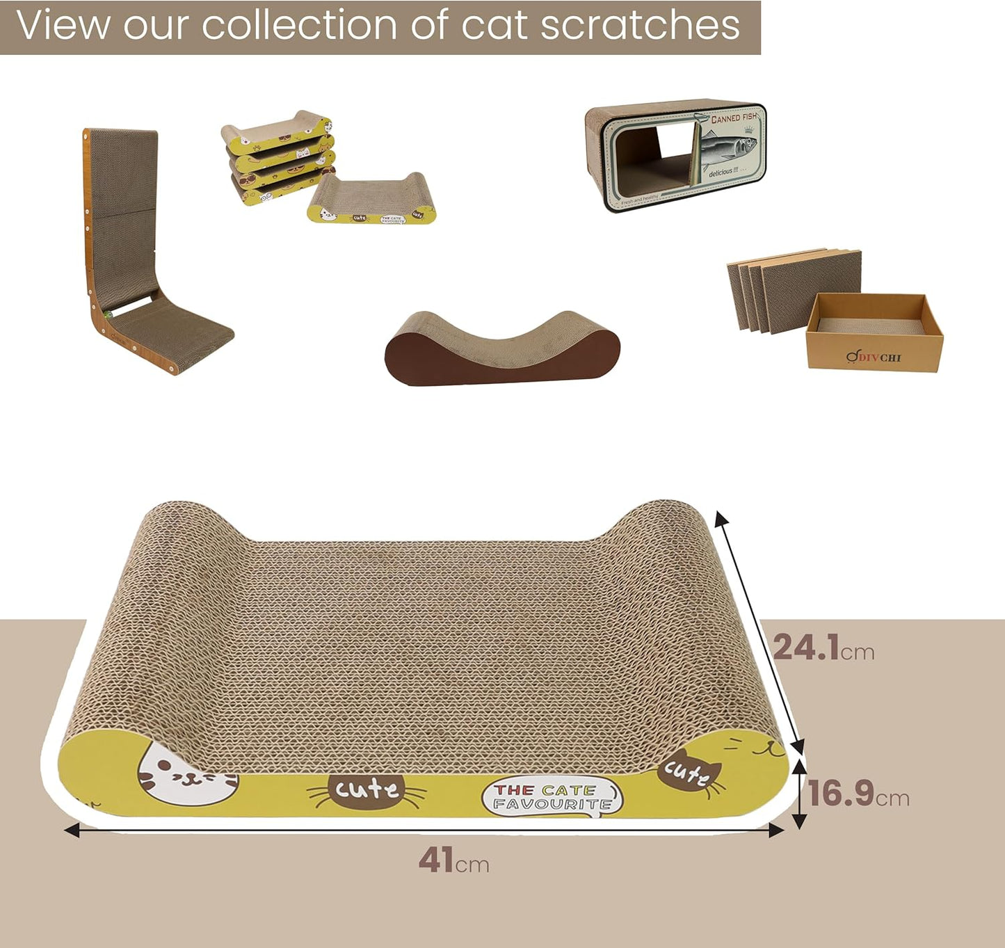 Cat Scratching Board Cat Scratching Pad with Catnip Available in Pack Size