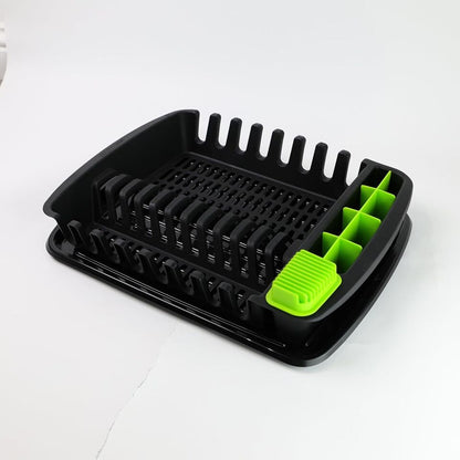 Plastic Dish Drying Rack Sink Drainer Cutlery Cup Utensil Holder For Kitchen