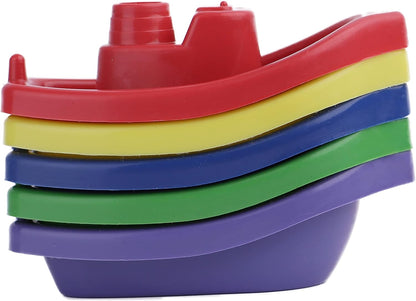 Pack of 5 Bath Time Boats for Lovely Children 3+ Years Toy for Fun Activity