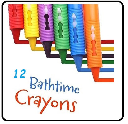 Bath Crayons For Kids  Draw in the Tub  with Colors, Fun & Exciting Washable Artwork during Bath time, Art Creations Play Set for Kids