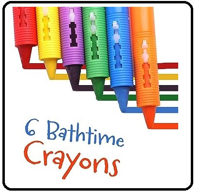 Bath Crayons For Kids  Draw in the Tub  with Colors, Fun & Exciting Washable Artwork during Bath time, Art Creations Play Set for Kids