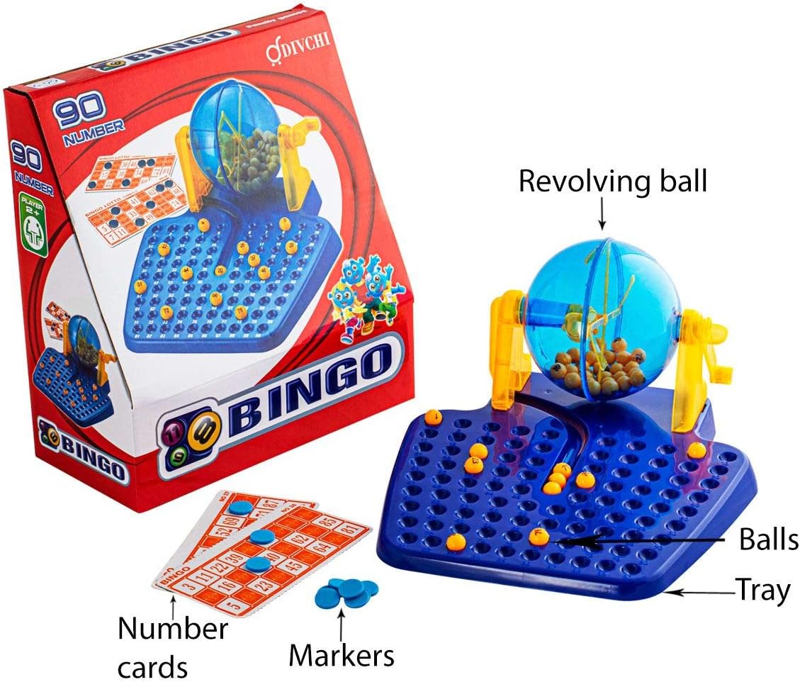 Bingo Game Set - Complete with Bingo Balls, and Bingo Cards, Bingo machine