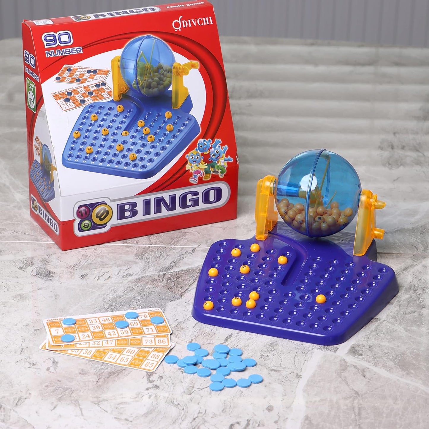 Bingo Game Set - Complete with Bingo Balls, and Bingo Cards, Bingo machine