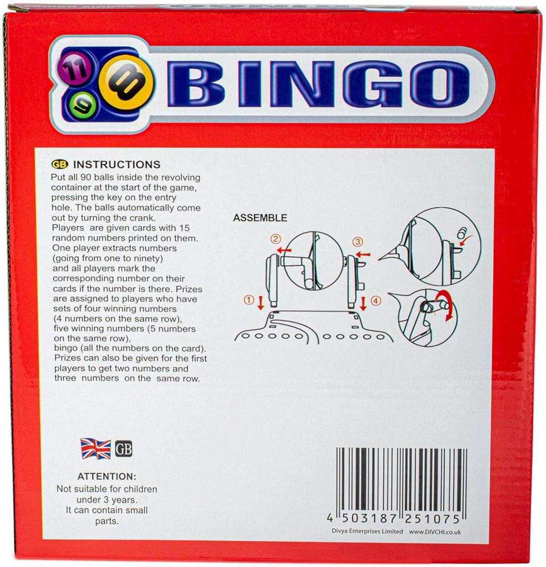 Bingo Game Set - Complete with Bingo Balls, and Bingo Cards, Bingo machine