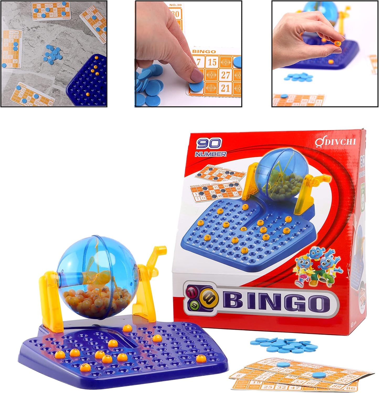 Bingo Game Set - Complete with Bingo Balls, and Bingo Cards, Bingo machine