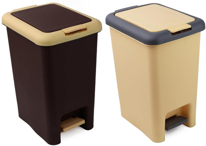 Kitchen Trash Can with Pedal - Wastebasket for Home, Office, Bathroom and Bedroom - Garbage Bin with Lid and Liner