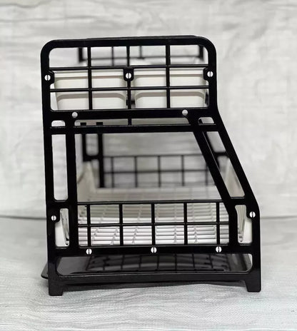 2-Tier Dish Drying Rack Large Capacity Drainer, Utensil Holder, Drain board