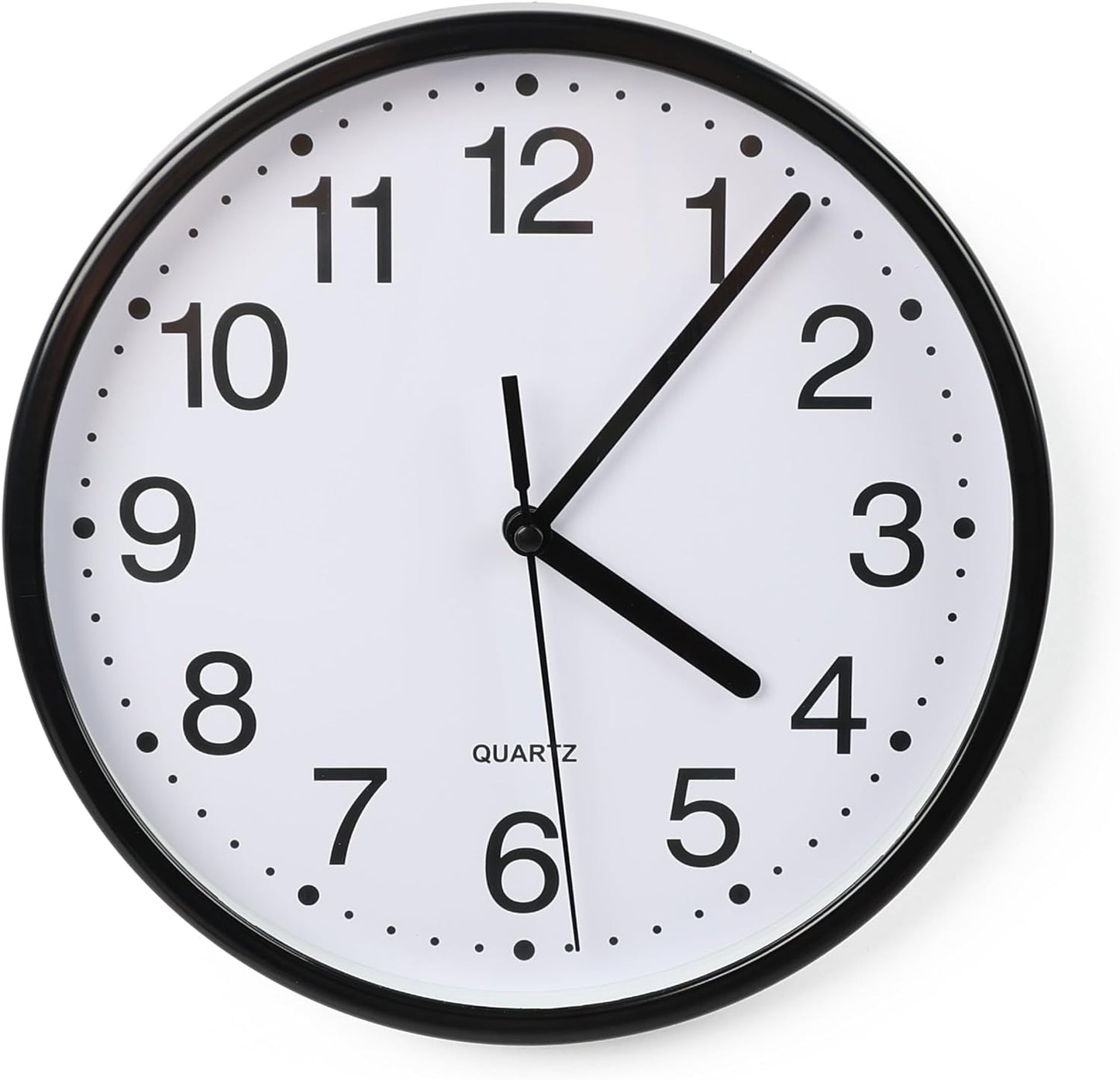 Wall Clock Silent & Non- Ticking w/ Modern Battery Operated Digital Quiet Sweep