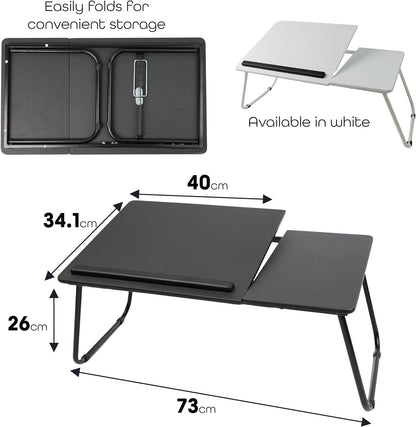 Foldable Laptop Desk  Table With Foldable Legs, Reading Holder Notebook Stand Breakfast Bed Tray Book Holder For Sofa, Bed, Terrace, Balcony