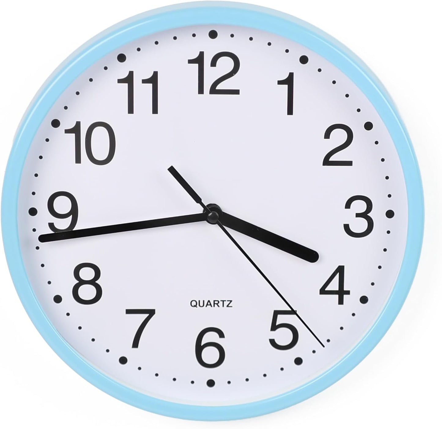 Wall Clock Silent & Non- Ticking w/ Modern Battery Operated Digital Quiet Sweep