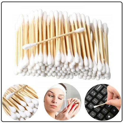 Bamboo Cotton Buds Wood Natural Biodegradable Eco Friendly Swabs Ear Buds