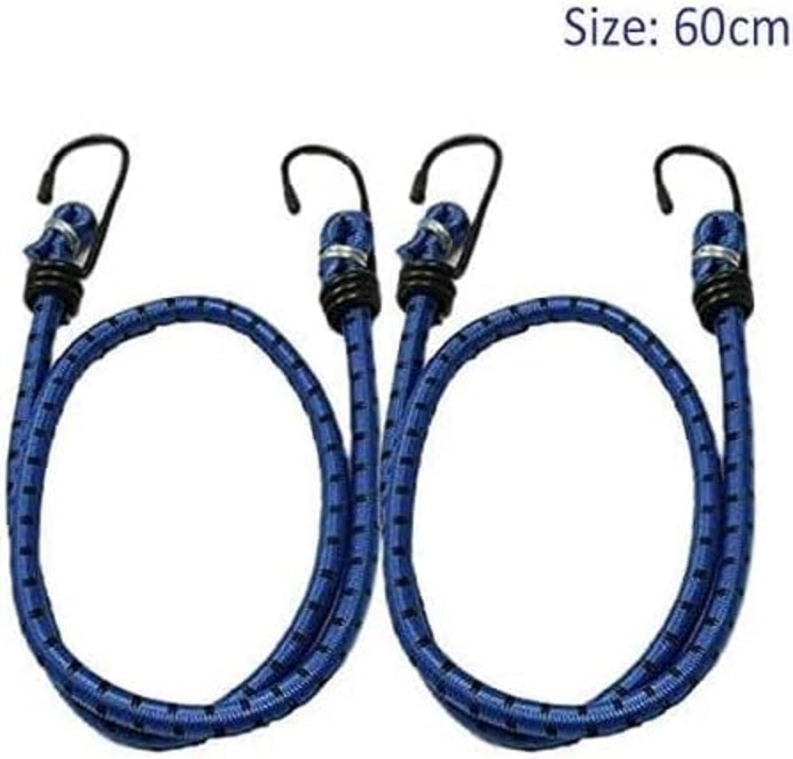 DIVCHI 6X Bungee Cords Feature Metal Hooks For Secure Tie - Assorted Elastic