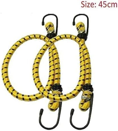 DIVCHI 6X Bungee Cords Feature Metal Hooks For Secure Tie - Assorted Elastic