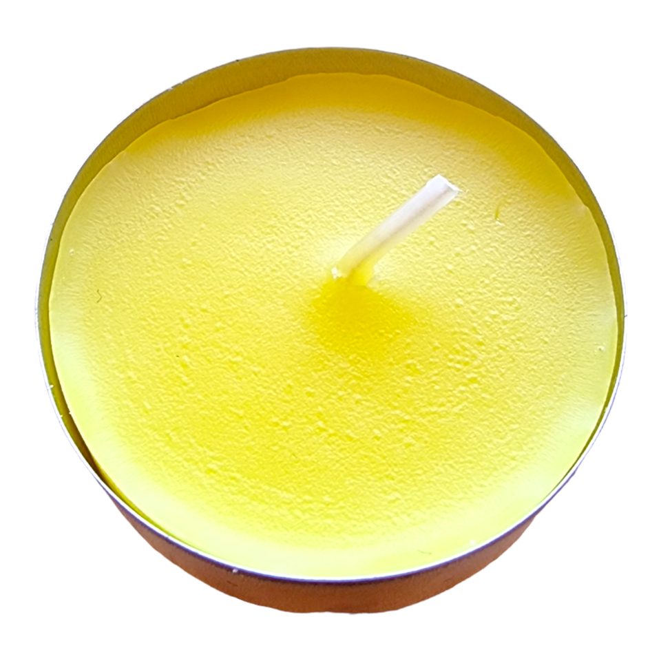 Pack Of 25 Citronella Tealights Candles 4 Hours Burn Outdoor Insect Repellent