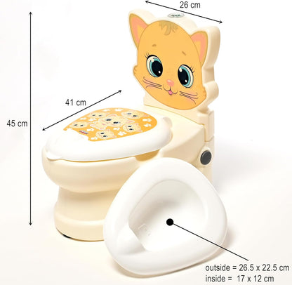 Potty Training Toilet Seat for Kids Toilet Potty with Light & Removable Pot