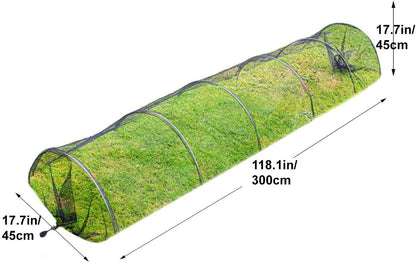 DIVCHI Net Grow Tunnel Plant Cover Black - Lasting Protection Against Birds, Deer and Other Pests