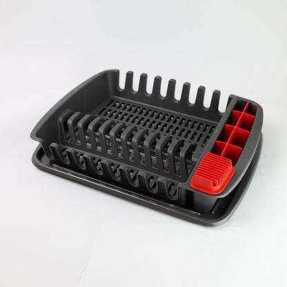 Plastic Dish Drying Rack Sink Drainer Cutlery Cup Utensil Holder For Kitchen