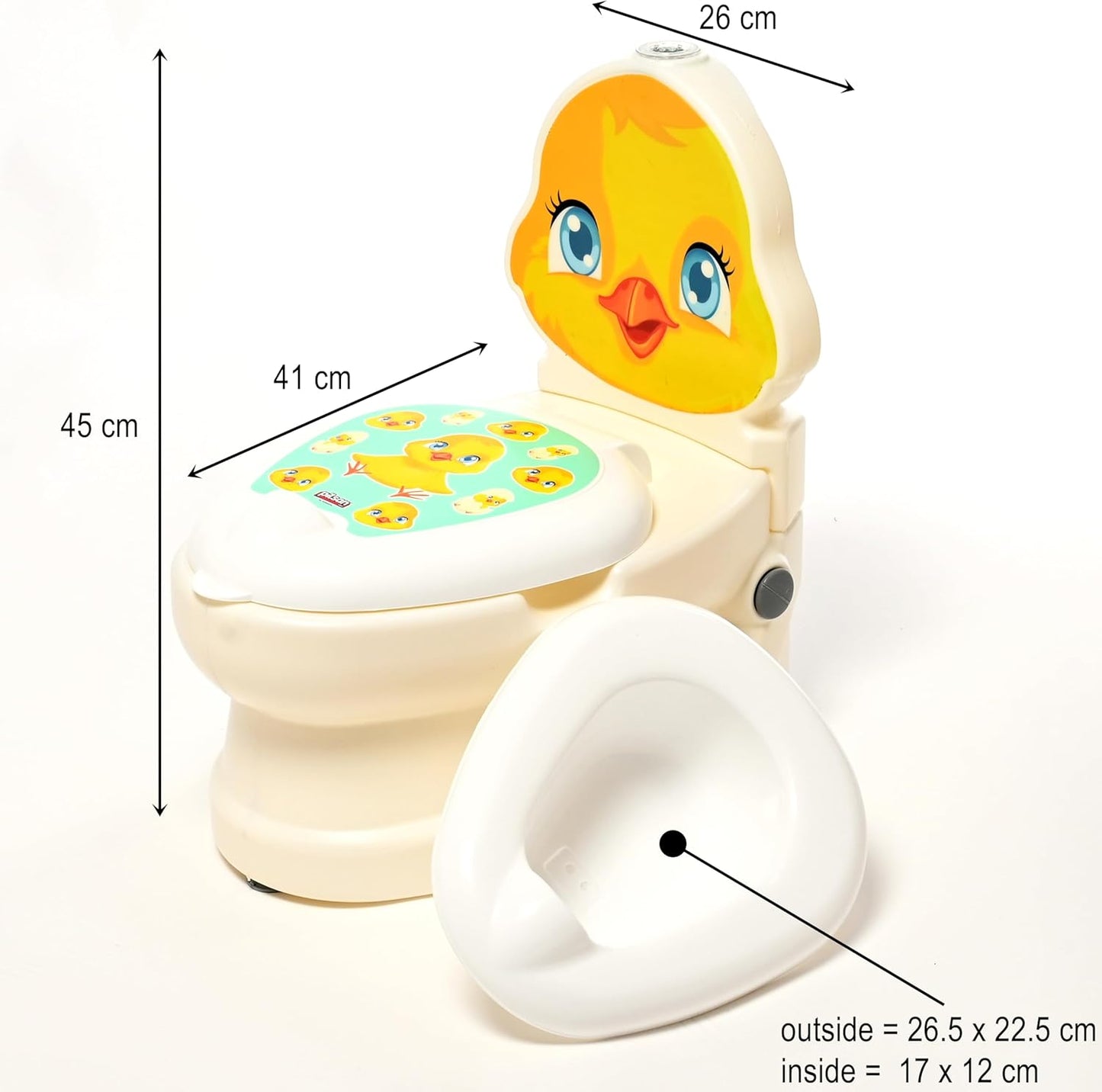 Potty Training Toilet Seat for Kids Toilet Potty with Light & Removable Pot