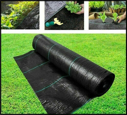 DIVCHI 500 x 150 x 0.5 cm Weed Control Fabric Roll Lay Down Outdoor Garden