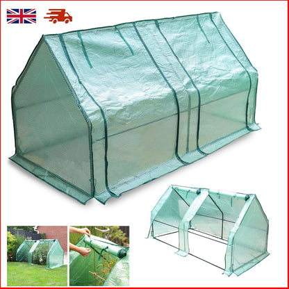 Mini Greenhouse Grow Tunnel With 2 Zipper Doors Vegetable Growhouse Plants Tent