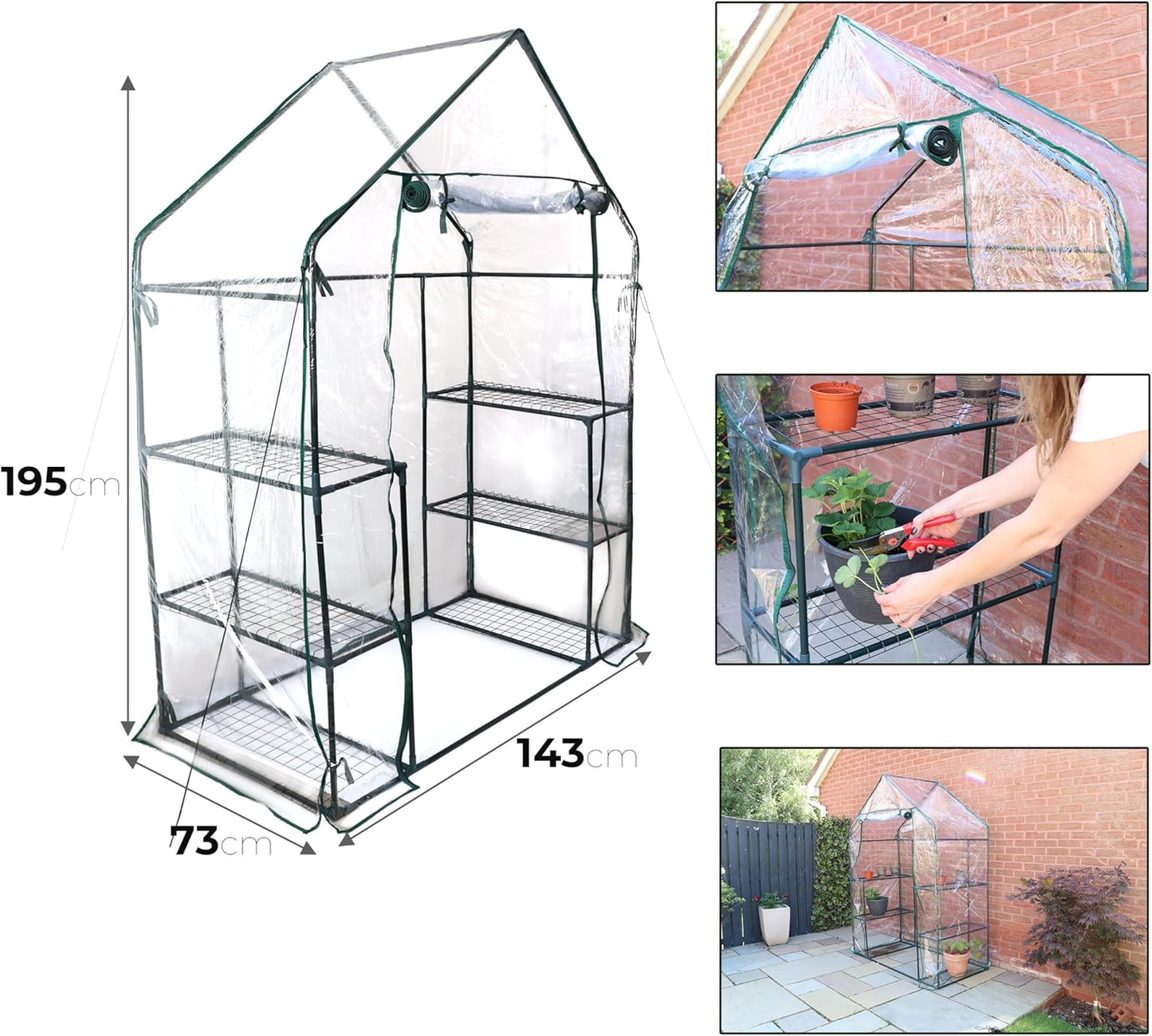 Greenhouse PVC Material Easy to Install Perfect for Indoor Outdoor Storage