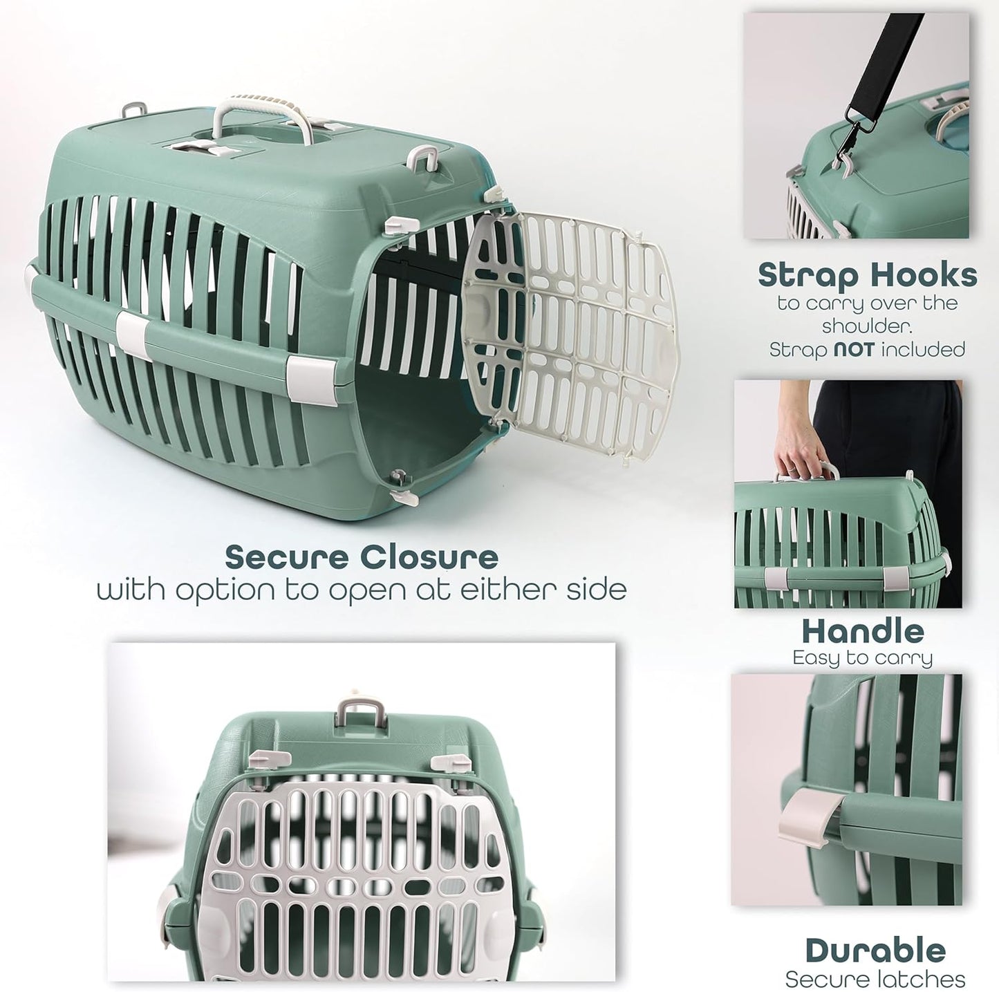 DIVCHI Cat Carrier Transport Crate Dogs Carrying Box Kitten Carry Basket Cats Puppys Travel Cage