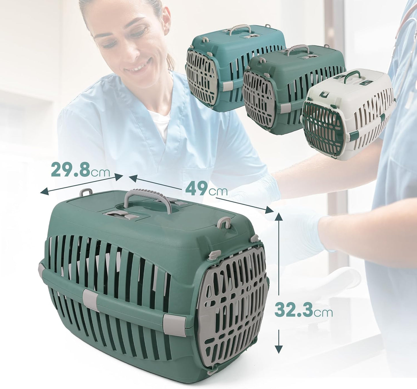 DIVCHI Cat Carrier Transport Crate Dogs Carrying Box Kitten Carry Basket Cats Puppys Travel Cage