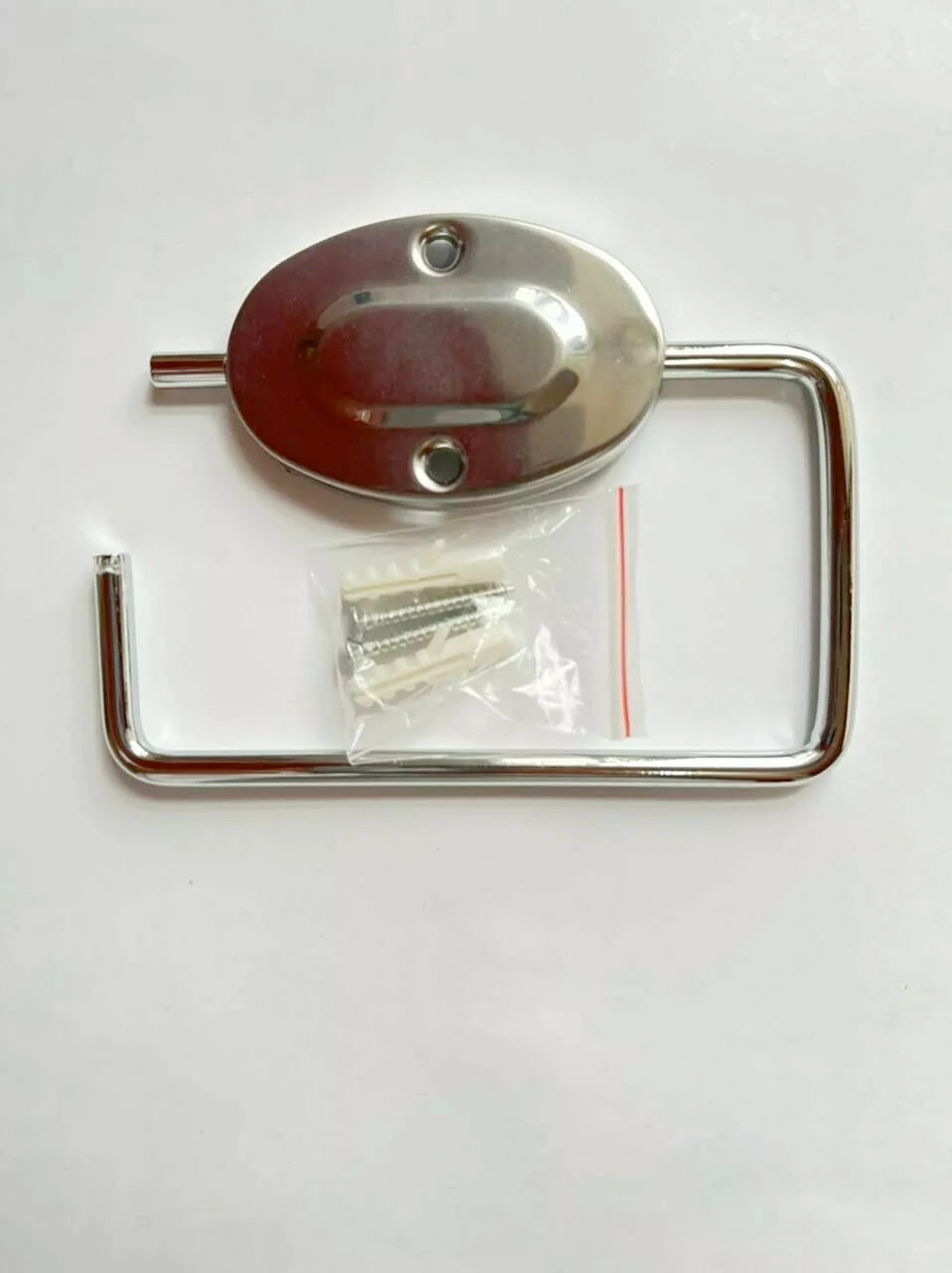 Chrome Toilet Roll Holder Wall Mounted Rack Included Screw Fitting