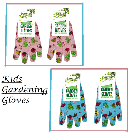 Gardening Non Slip Gloves PVC Dots Children's Kids Boys & Girls Outdoor Activity