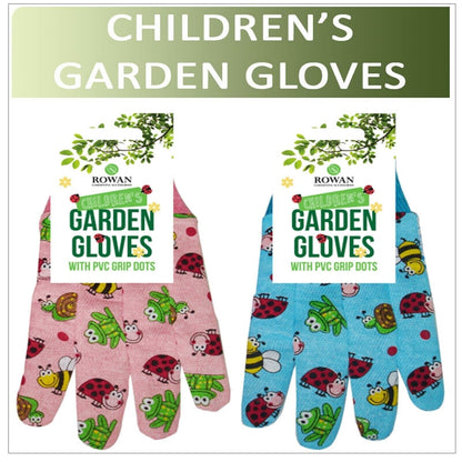 Gardening Non Slip Gloves PVC Dots Children's Kids Boys & Girls Outdoor Activity