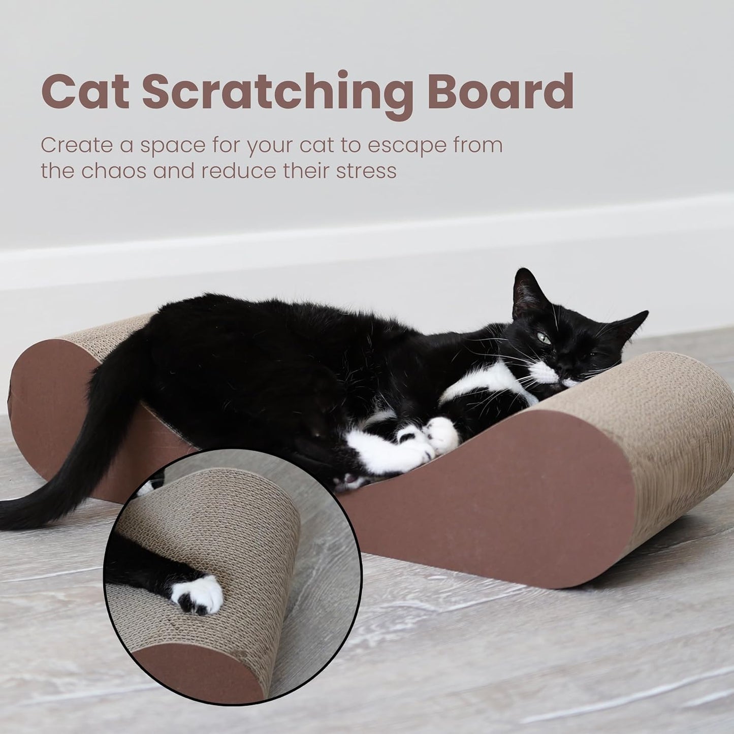 Cat Scratching Board Cat Lounge Bed With Catnip For Kitty