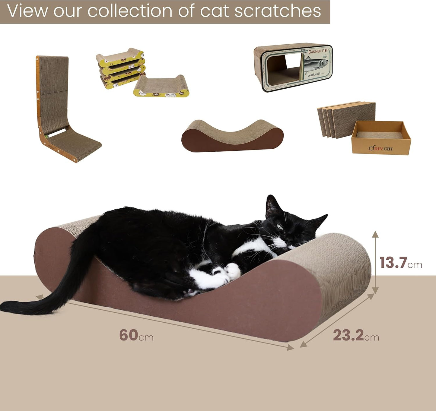 Cat Scratching Board Cat Lounge Bed With Catnip For Kitty