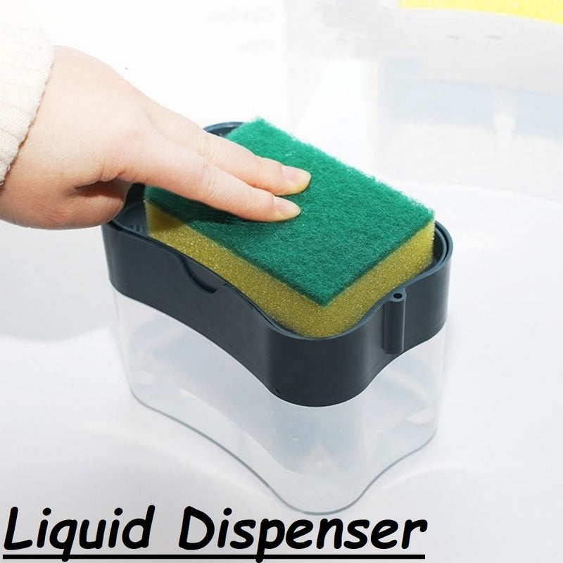 Liquid Dishwashing Dispenser Press Out Box Organizer Countertop Rack For Kitchen