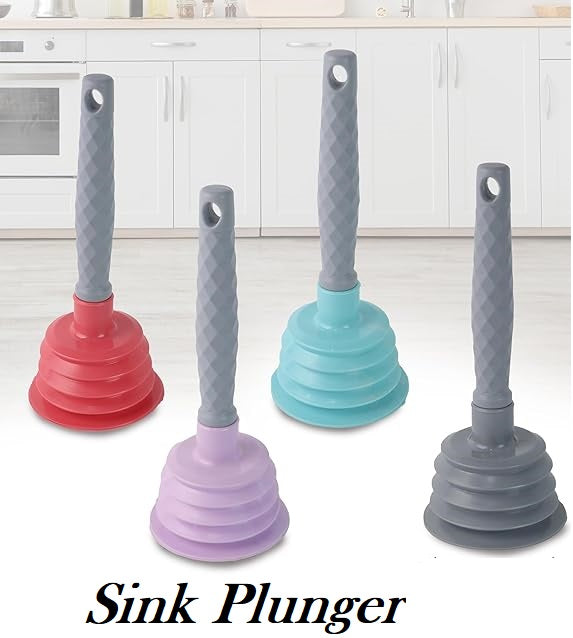 Sink Plunger Drain Unblocker Suction cup with Handle For Kitchen bathroom sinks