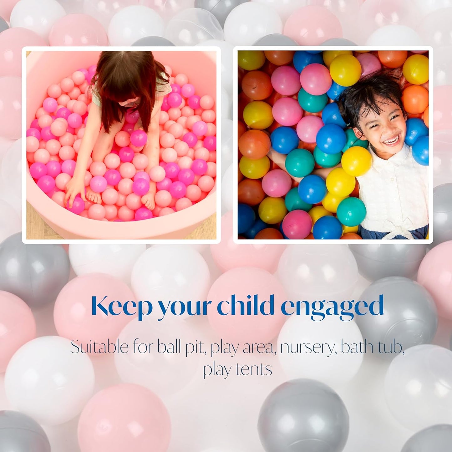 SOFT PLAY BALLS | FOAM BALLS PIT | PEN POOL BATH PLAY ROOM | BEST XMAS GIFT