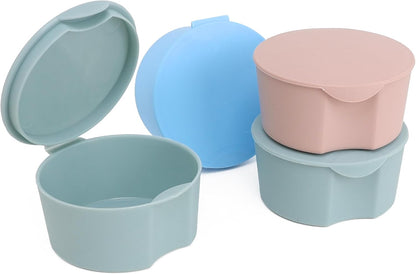 Mini Food Storage Containers – Set of 4 Small Airtight Containers with Lids for Snacks Fruits Salad Baby Food & Travel