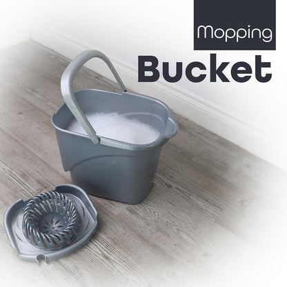 Wringer Mop Bucket Lightweight & Portable Floor Mess-Free Pouring