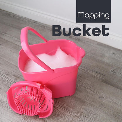 Wringer Mop Bucket Lightweight & Portable Floor Mess-Free Pouring