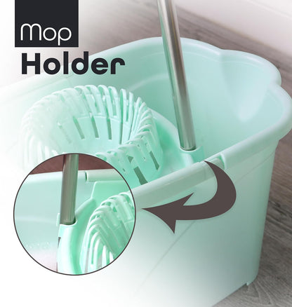 Wringer Mop Bucket Lightweight & Portable Floor Mess-Free Pouring