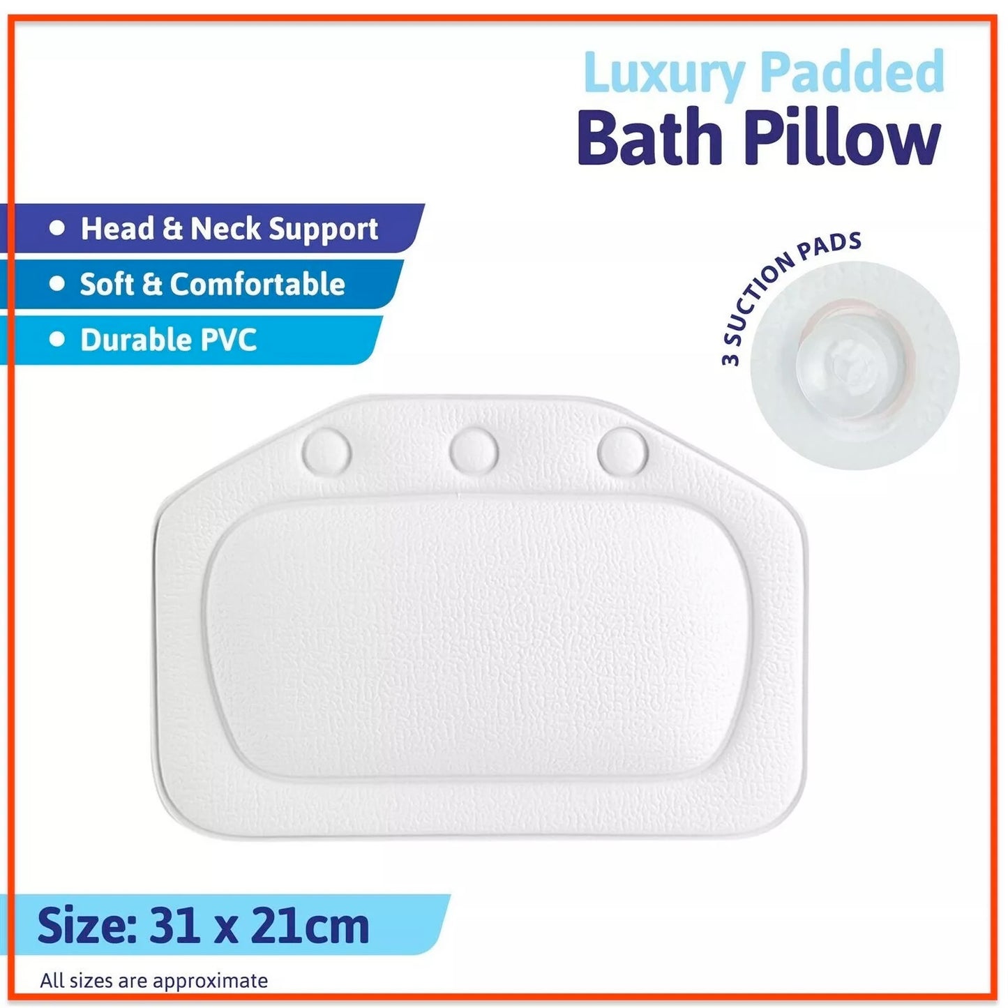 Luxury Bath Spa Pillow Perfect Comfortable Neack & Head Cushion