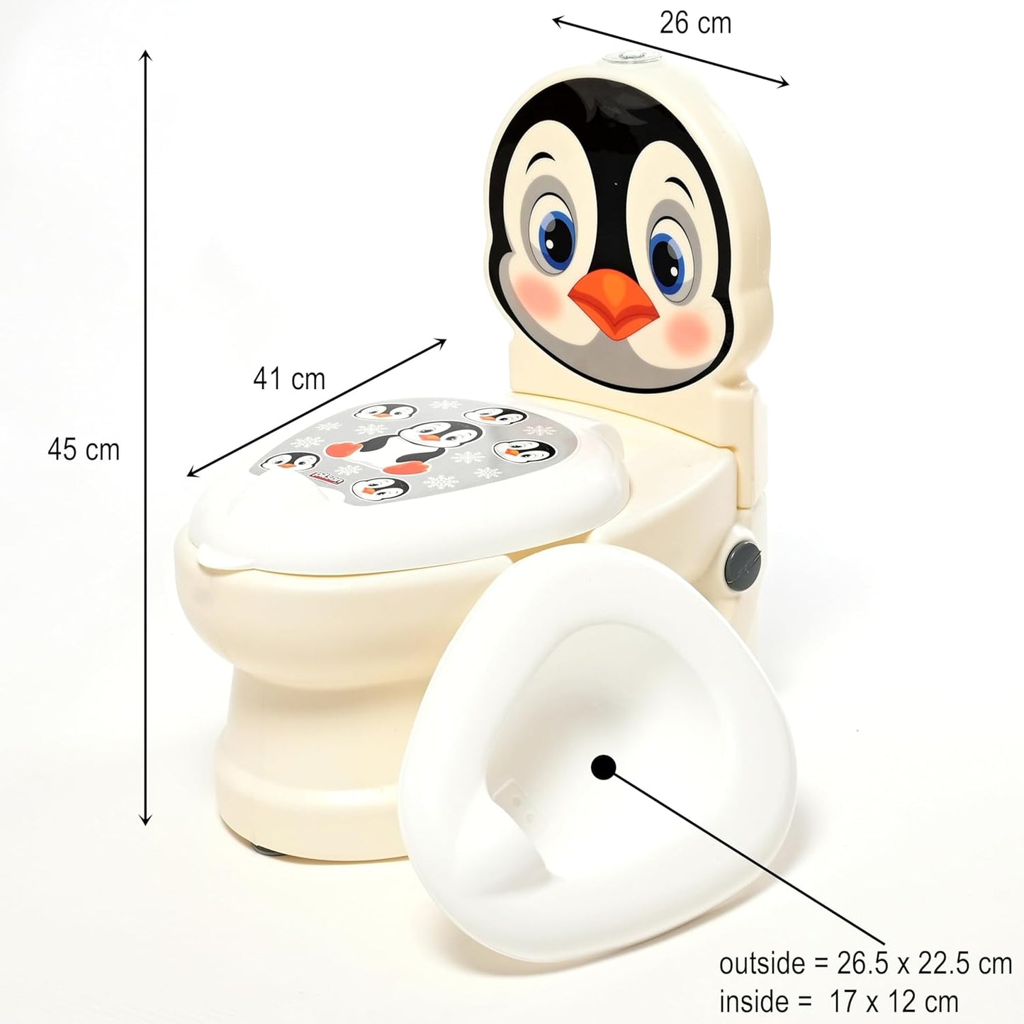 Potty Training Toilet Seat for Kids Toilet Potty with Light & Removable Pot